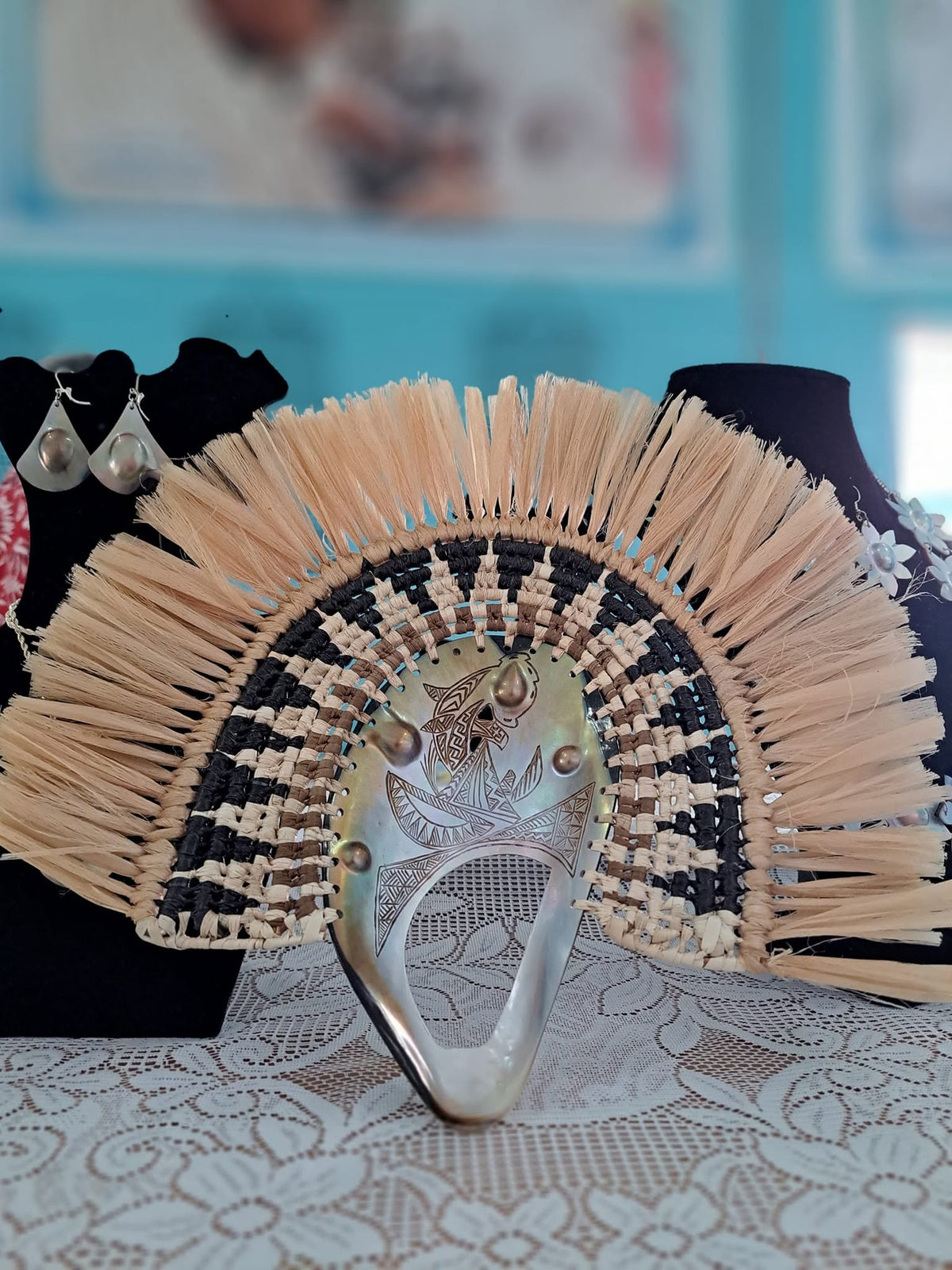 Mabe Mother of Pearl Fan